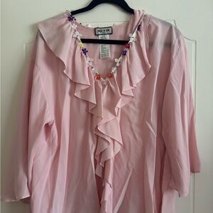 Anthropologie Silk Paul and Joe Ruffle Blouse